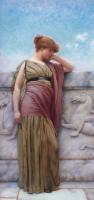 Godward, John William - Leaning on the Balcony